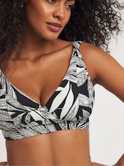 Simply Be Black Print Magisculpt Lose up to an Inch Bikini Top - Image 4 of 4