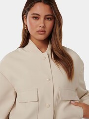 Forever New Cream Miranda Bomber Jacket - Image 5 of 5