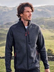Черный - Mountain Warehouse Mens Treston Full-Zip Fleece Jacket - Image 1 of 5