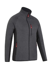 Черный - Mountain Warehouse Mens Treston Full-Zip Fleece Jacket - Image 2 of 5
