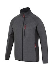 Черный - Mountain Warehouse Mens Treston Full-Zip Fleece Jacket - Image 3 of 5