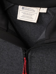 Черный - Mountain Warehouse Mens Treston Full-Zip Fleece Jacket - Image 5 of 5