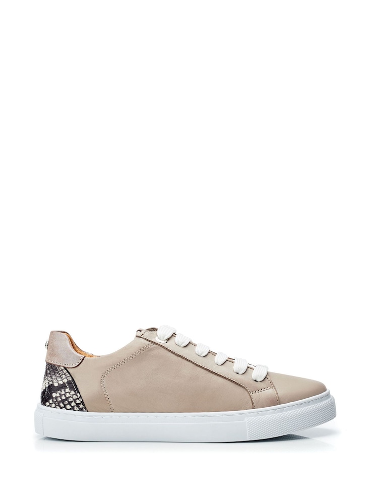 Moda In Pelle Braidie Slim Sole Lace Up Trainers - Image 1 of 4