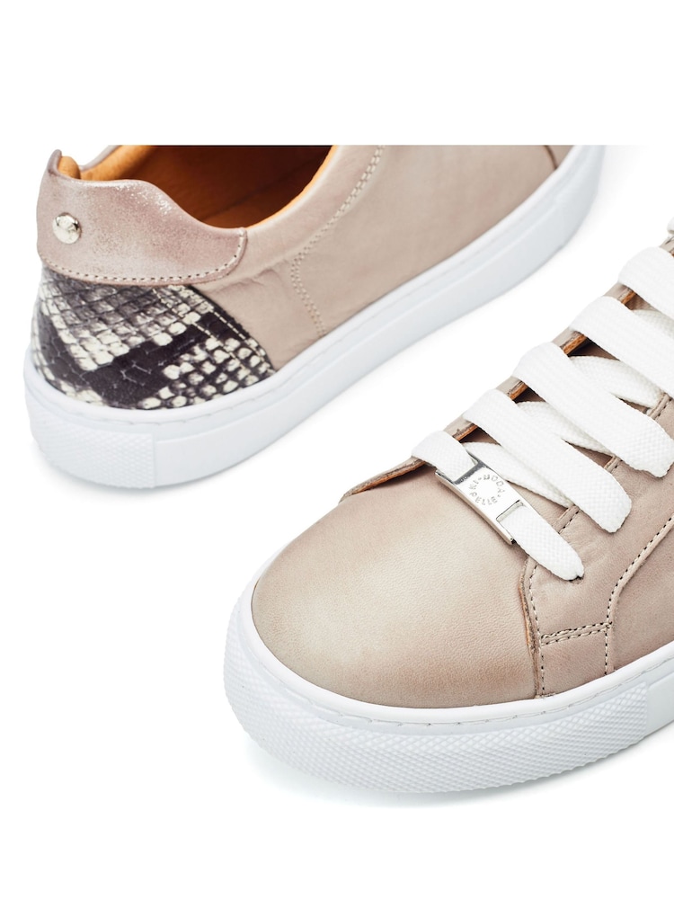 Moda In Pelle Braidie Slim Sole Lace Up Trainers - Image 4 of 4