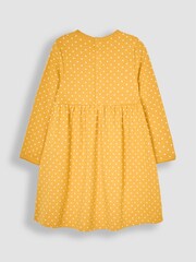 JoJo Maman Bébé Mustard Yellow Spot Dress - Image 2 of 3