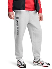 Under Armour Grey Icon Fleece Joggers - Image 4 of 5