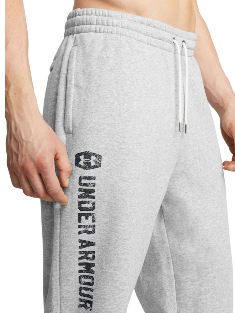 Under Armour Grey Icon Fleece Joggers - Image 5 of 5