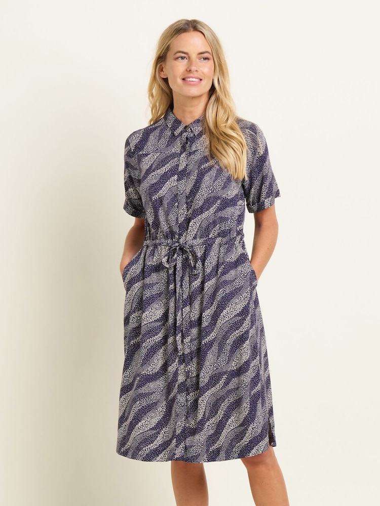 Brakeburn Flowing Dots Hemdkleid - Bild 1 von 5