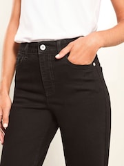 Lipsy Black Mid Rise Wide Leg Jeans - Image 3 of 4