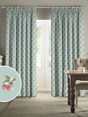 Sophie Allport Blue Strawberries Made to Measure Curtains - Image 1 of 6
