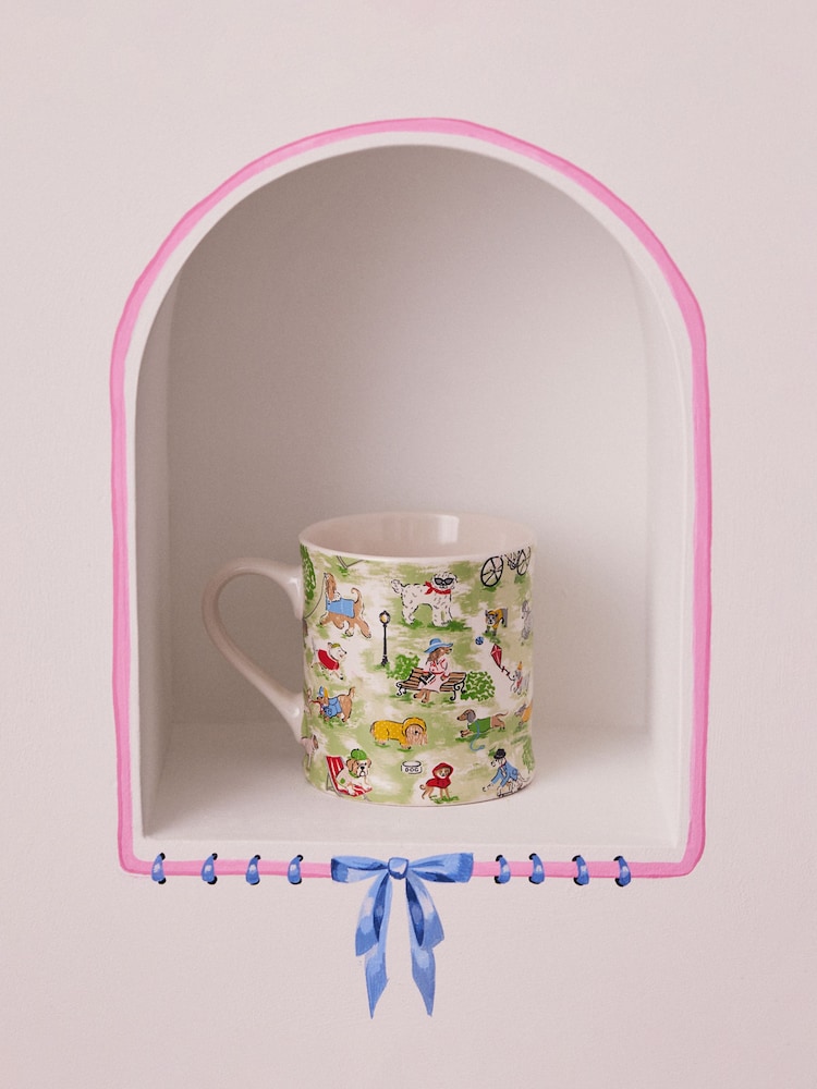 Cath Kidston Set of 4 Green Mollie Mugs - Image 1 of 4