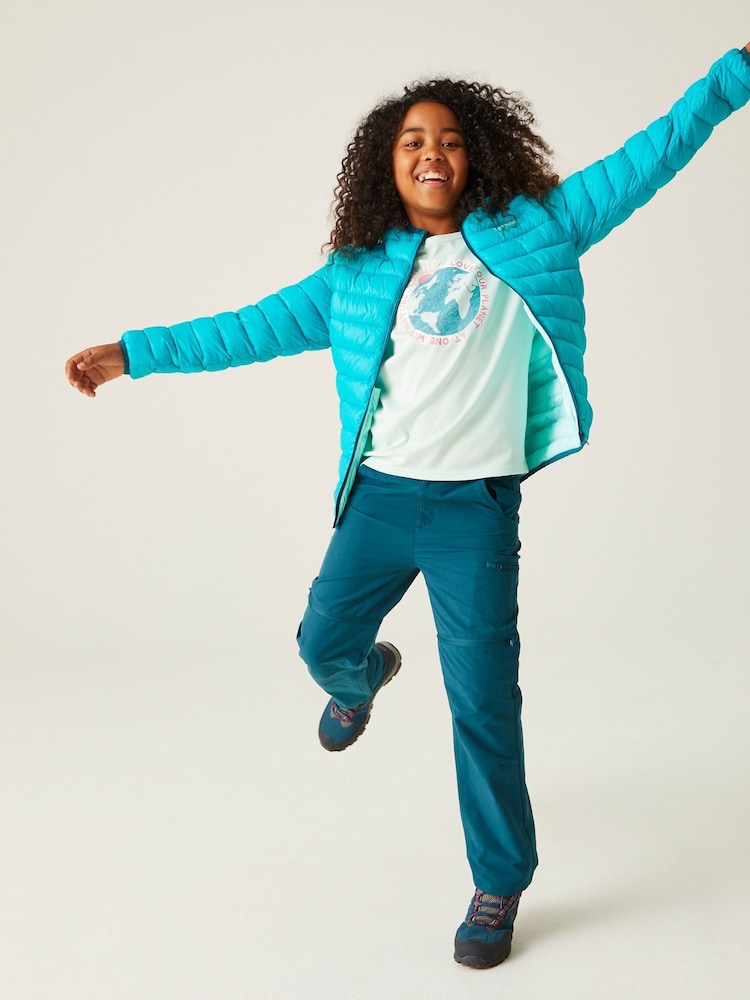 Regatta Blue Junior Hooded Marizion Jacket - Image 1 of 7