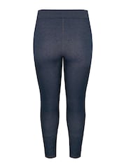 Yours Curve Blue Jersey Leggings - Image 4 of 4