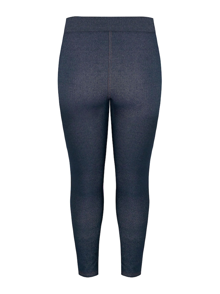 Azul - Leggings de punto de Yours Curve - Imagen 4 de 4 Azul - Leggings de punto de Yours Curve - Imagen 4 de 4