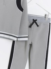 River Island Grey Mini Boys Tipped Sweat and Jogger Set - Image 6 of 6