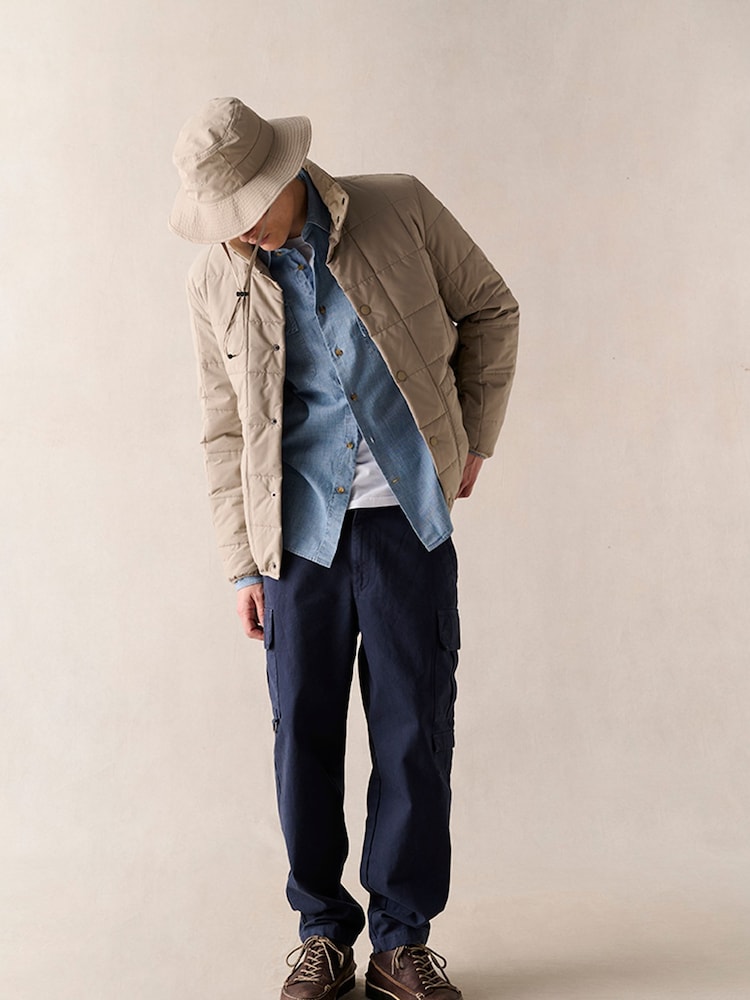 Barbour® Stone Stone Shoreman Quilted Jacket - Image 1 of 5