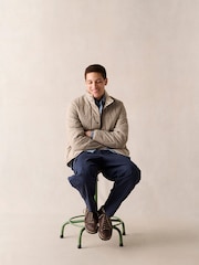 Barbour® Stone Stone Shoreman Quilted Jacket - Image 2 of 5