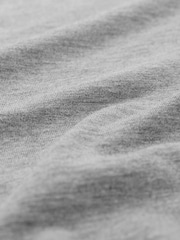 Grey Super Soft Modal Rib Roll Neck Long Sleeve Top - Image 6 of 7