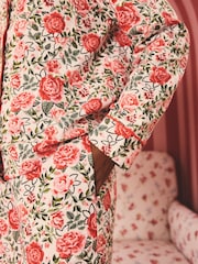 Cath Kidston Red Rose Button Through 100% Cotton Pyjamas - Image 4 of 4