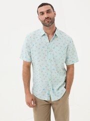 FatFace Blue Cracking Lobster Print Shirt - Image 1 of 6