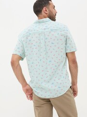 FatFace Blue Cracking Lobster Print Shirt - Image 2 of 6