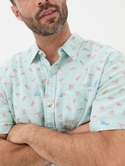 FatFace Blue Cracking Lobster Print Shirt - Image 4 of 6