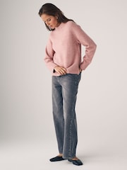 The Set Pink/Grey/Blue 3 Pack Classic Raglan Sleeve Jumper - Image 4 of 11