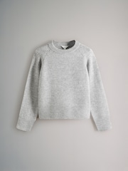 The Set Pink/Grey/Blue 3 Pack Classic Raglan Sleeve Jumper - Image 7 of 11