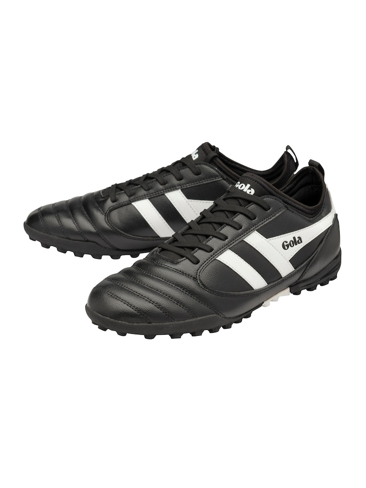 Gola Black/White Juniors Ceptor Turf Microfibre Lace-Up Football Boots - Image 2 of 5 Gola Black/White Juniors Ceptor Turf Microfibre Lace-Up Football Boots - Image 2 of 5