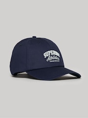 Superdry Blue Graphic Baseball 100% Cotton Cap - Image 1 of 4