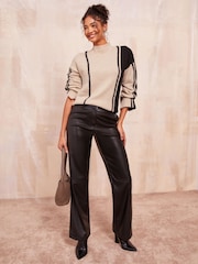 Friends Like These Camel Cololurblock Jumper - Image 2 of 4