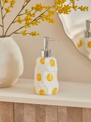 White Daisy Soap Dispenser - Image 1 of 5