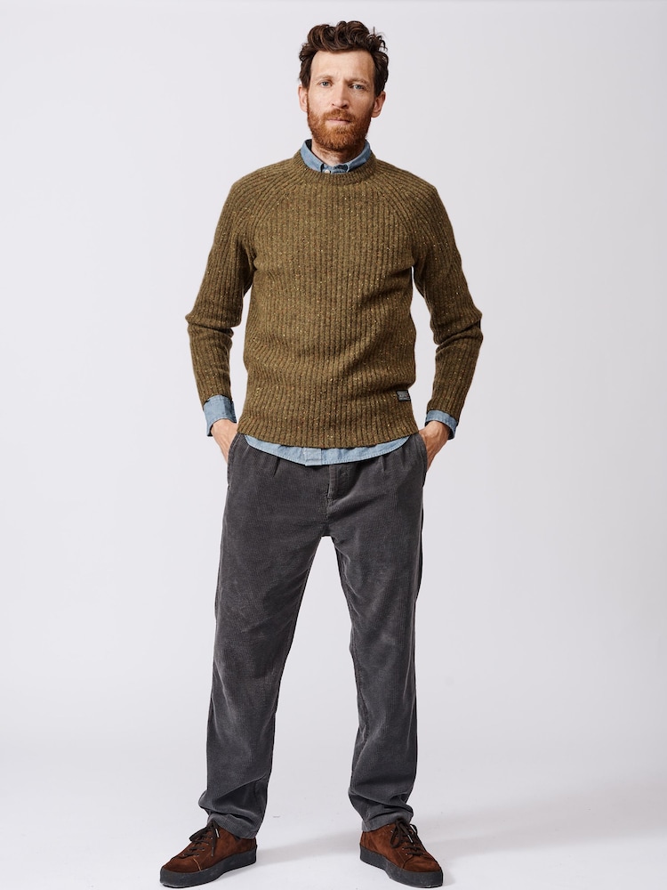 Aubin Tay Fisherman Wool Jumper - Image 3 of 9