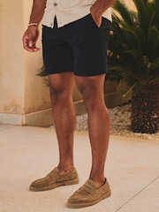 Tailored Athlete Blue Muscle Fit Stretch Chino Shorts - Image 3 of 6