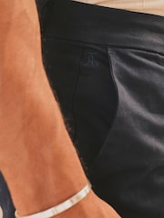 Tailored Athlete Blue Muscle Fit Stretch Chino Shorts - Image 4 of 6
