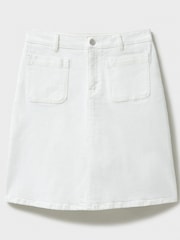 Weiß - Crew Clothing Annalee Denim-Rock - Bild 5 von 5