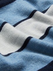 Ted Baker Blue Ambler Colour Block Polo Shirt - Image 3 of 6