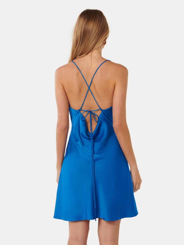 Forever New Blue Mini Betty Back Detail Dress - Image 2 of 5
