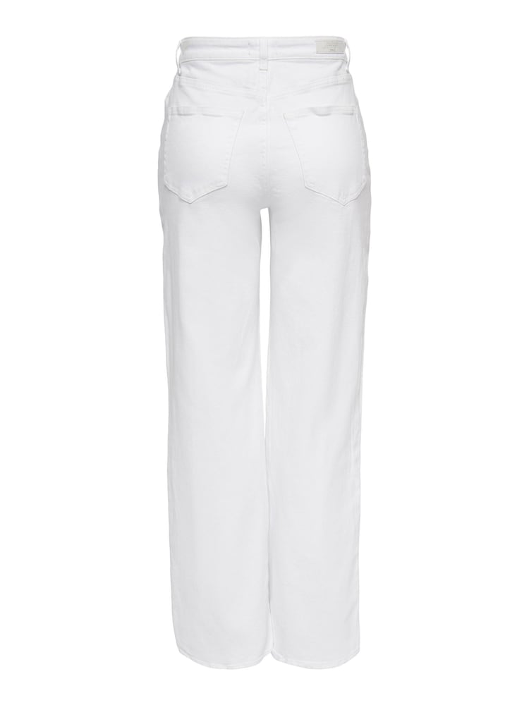 ONLY White Juicy High Waisted Wide Leg Jeans - Image 7 of 7