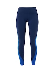 Sweaty Betty Lightning Navy Blue Power 7/8 Workout Colour Curve Leggings - Image 8 of 8