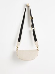 Oliver Bonas Cream Becca Croc Effect Belt Bag - Image 3 of 6