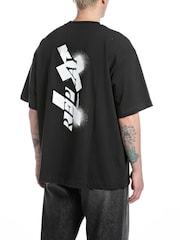 Replay Martin Garrix Oversized Backprint Graphic White T-Shirt - Image 1 of 2