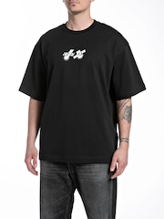 Replay Martin Garrix Oversized Backprint Graphic White T-Shirt - Image 2 of 2
