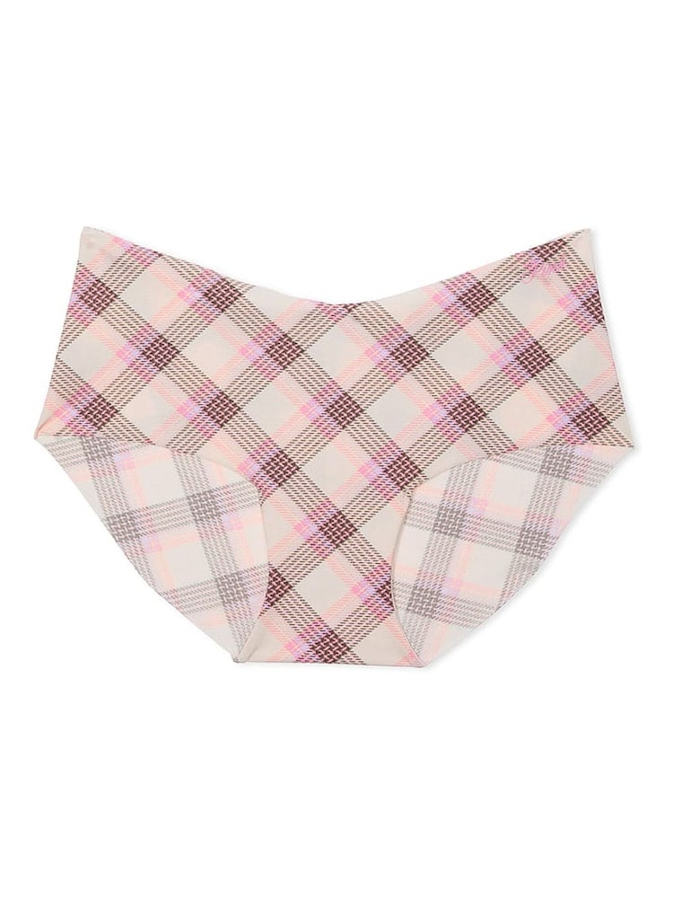 Victoria's Secret PINK Moonstone Pink Plaid Hipster No Show Knickers - Image 3 of 3 Victoria's Secret PINK Moonstone Pink Plaid Hipster No Show Knickers - Image 3 of 3