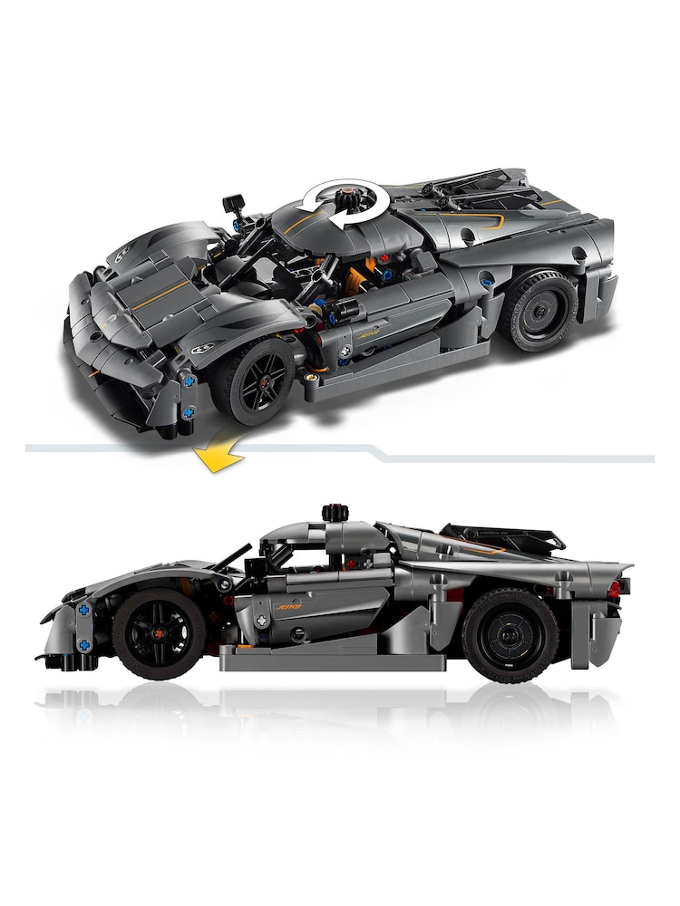 LEGO Technic Koenigsegg Jesko Absolut Grey Hypercar - Image 6 of 8