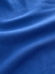 Cobalt Blue Oversized Relaxed Fit Heavyweight Brushed Longline Hoodie Sweatshirt - Image 6 of 6