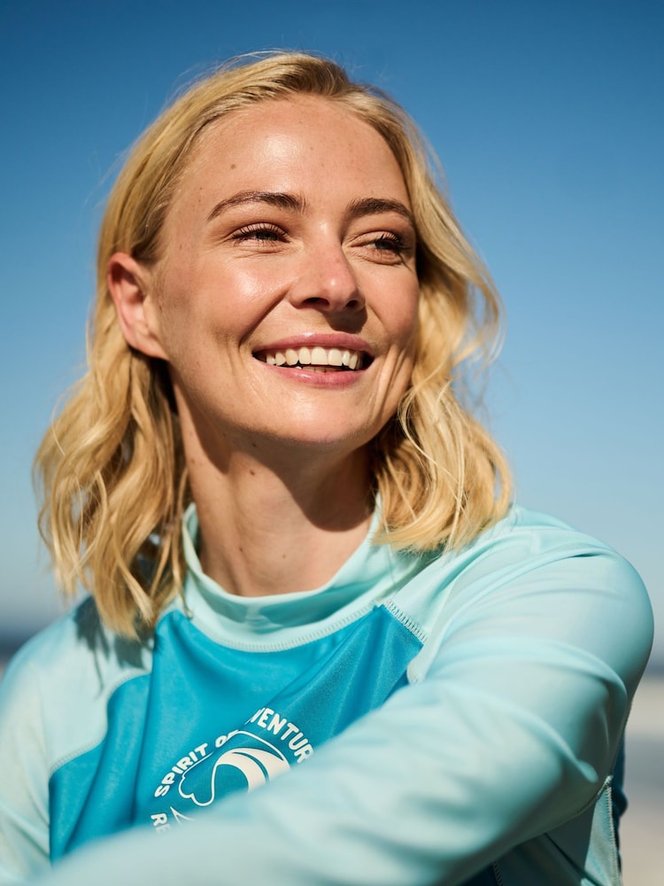 Regatta Blue Womens Long Sleeve Rash Vest - Image 2 of 10