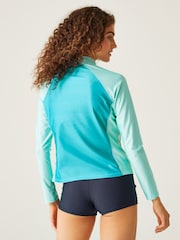 Regatta Blue Womens Long Sleeve Rash Vest - Image 5 of 10