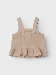 Name It Beige Linen Strap Top - Image 4 of 5