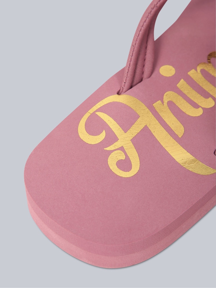Animal Pink Womens Slim Swish Flip Flops - Image 5 of 5